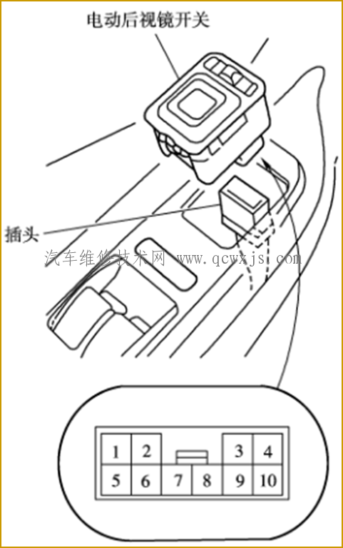 电动后视镜故障维修检测