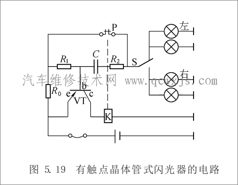 转向灯系统的组成与（闪光器）工作原理