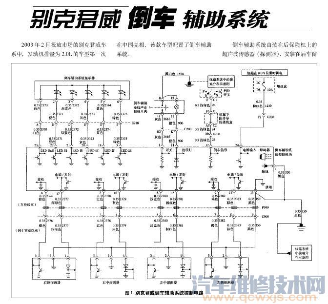 别克君威全车电路图（彩色版）