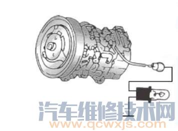 汽车空调压缩机离合器好坏检查