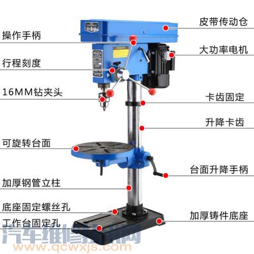 台钻的结构和工作原理 台钻的使用注意事项