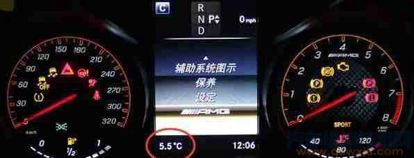 奔驰仪表盘温度是室内还是室外
