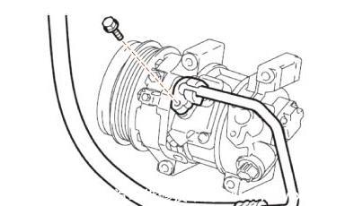 【汽车空调压缩机的拆卸步骤（图）】图3